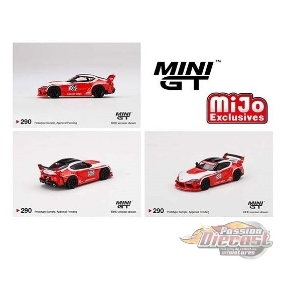 MINI GT True Scale Miniatures LB Works Model Car Compatible with Toyota GR  Supra Supra Liqui Limited Edition 1/64 Diecast Model Car MGT00290