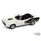 1971 Plymouth Cuda Convertible White - Muscle Car USA Johnny Lightning 1:64 - JLSP153 A   JLMC026 - Passion Diecast