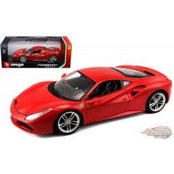 1/18 FERRARI 488 GTB ROUGE BU-18-16008RD BURAGO PASSION DIECAST