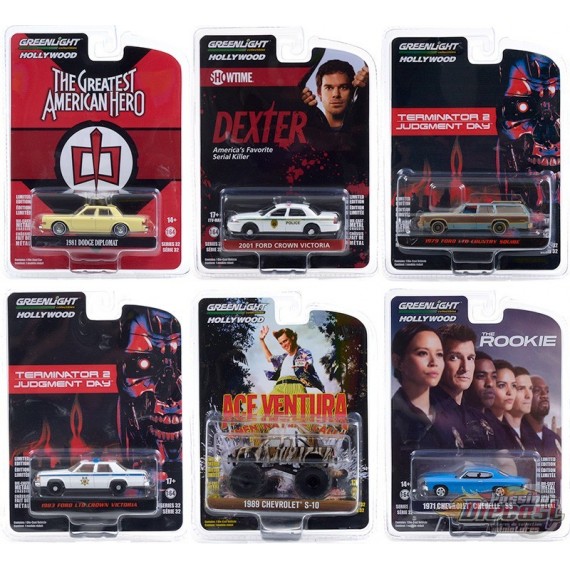 Hollywood Série 32 Assortment - 1/64 Geenlight - 44920 - Passion Diecast