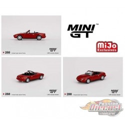 Mini GT - 1:64 - Mazda Miata MX-5 (NA) Classic Rouge  - Mijo Exclusives USA -  MGT00288 - Passion Diecast