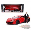 Fast & Furious Lykan Hypersport with Dom Figure & Working Lights  -  Jada 1/18 -  31140