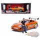 Fast & Furious 1995 Toyota Supra With Brian Figure & Working Lights  -  Jada 1/18 -  31139 Passion Diecast 