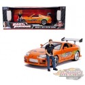 Fast & Furious 1995 Toyota Supra With Brian Figure & Working Lights  -  Jada 1/18 -  31139