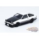 Toyota Sprinter Trueno AE86  japan edition  Car White - INNO 64 - 1/64  - AE86T-WHB - Passion Diecast 
