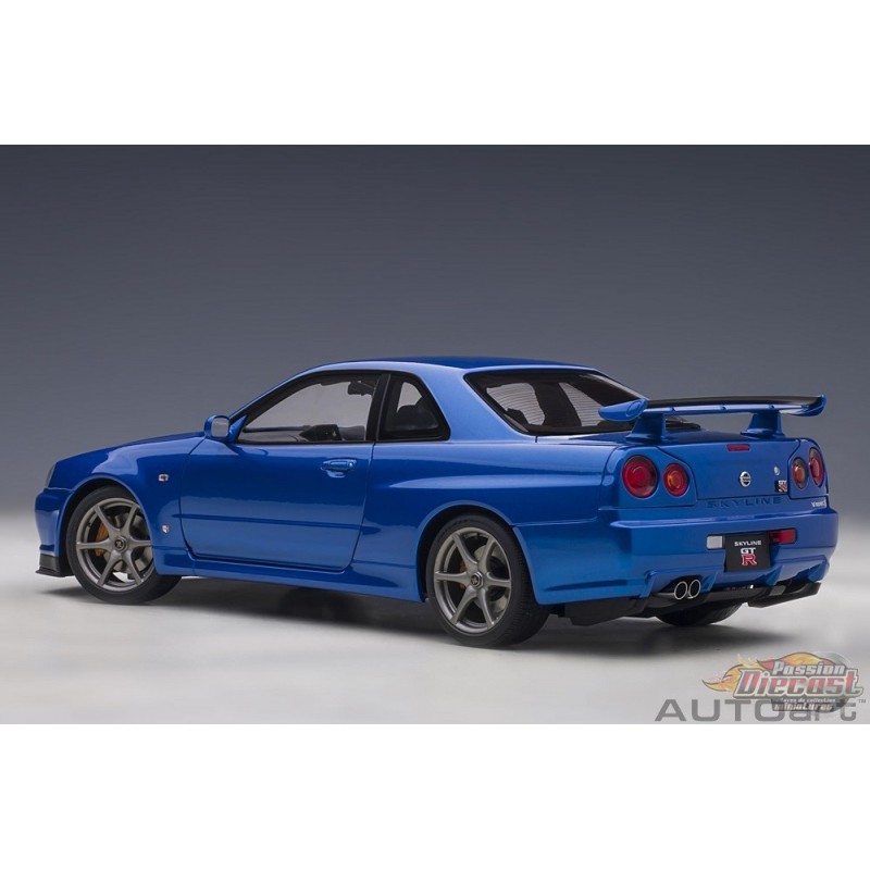 Nissan Skyline GT-R (R34) V-spec II - Bayside Blue - Autoart