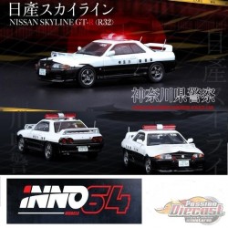 ( Web Only) Skyline GTR R32 Kanagawa-Kenkei Japanse Police - INNO 64 - 1/64  -  IN64-R32 JPPC