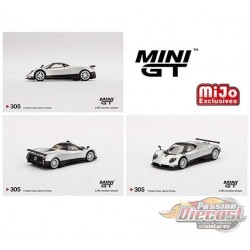 Mini GT - 1:64 - Pagani Zonda F Silver - Mijo Exclusives USA  -  MGT00305  Passion Diecast