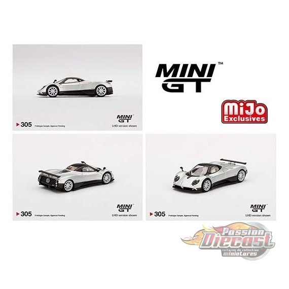 Mini GT - 1:64 - Pagani Zonda F Gris  - Mijo Exclusives USA -  MGT00305  Passion Diecast