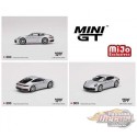 (web only) Mini GT - 1:64 -  Porsche 911 (992) Carrera 4S GT Gris Metallique  - Mijo Exclusives USA -  MGT00303