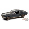 1967 Ford Mustang Coupe  - Adonis Creed's - Noir Mat (Weathered) - Greenlight 1/18 - 13626