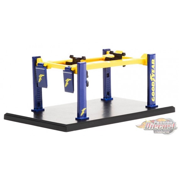 Four-Post Lifts - Goodyear Tires - Auto Body Shop Serie 3 - Greenlight 1/64 - 16130 A - Passion  Diecast