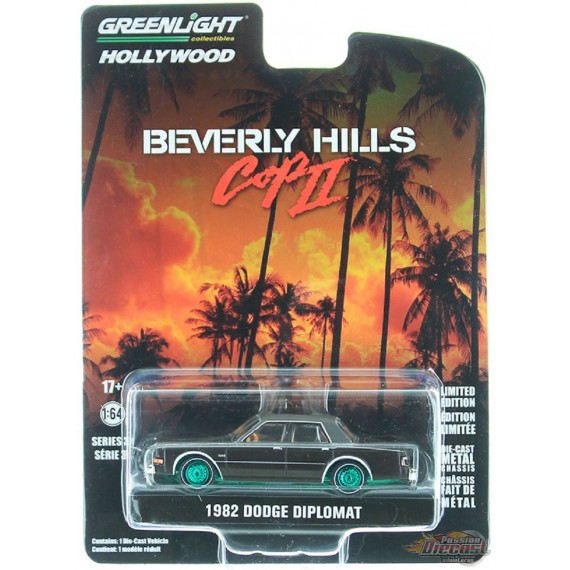 1982 Dodge Diplomat - Beverly Hills Cop II (1987) - Hollywood 31 - 1/64 GREENMACHINE - 44910 BGR Passion Diecast