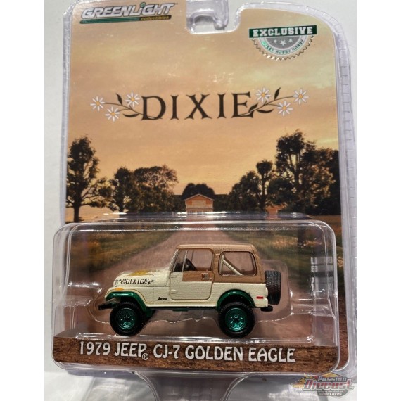 1979 Jeep CJ-7 Golden Eagle "Dixie" -  Duke of Hazzard -1/64 GREENMACHINE 30175GR Passion Diecast