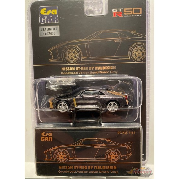 Nissan GT-R50 By Italdesign Gris liquide et Or rose - Era Car  CHASE CAR 1/64 - NS21GTRSP44GR Passion Diecast