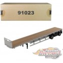 53' Flat bed trailer - Silver -  Diecast Master  1/50 - 91023