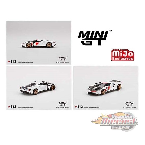 Mini GT - 1:64 - Ford GT 2021 Ken Miles Heritage - Mijo Exclusives USA  -  MGT00313  Passion Diecast