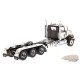 Western Star 4900 SF Tracteur tridem à cabine courte Noir et Blanc - Diecast Master 1/50 - 71066