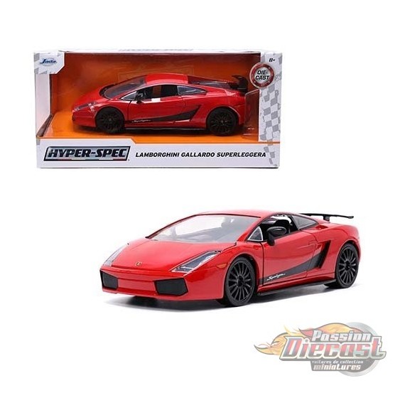Lamborghini Gallardo Superleggera Rouge - Hyperspec - Jada 1/24 -  32945 - Passion Diecast 