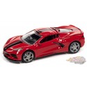 (Web Only)2020 Chevrolet Corvette Rouge avec bande noires - Auto World 1/64 -  AWSP084 A