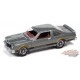 1976 Plymouth Road Runner Gris Cloud avec des rayures noires et orange - Johnny Lightning 1/64 - JLSP197 B -  Passion Diecast 