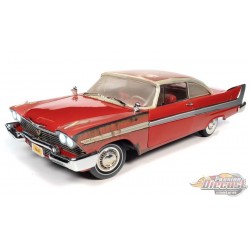Christine - 1958 Plymouth Fury in Dirty Red - (Partially Restored) -  Auto World - 1/18 -  AWSS130 - Passion Diecast 