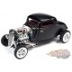 1934 Ford 3 Window Coupe High Boy Hot Rod Satin Black -  Auto World - 1/18 -  AW292 - Passion Diecast 