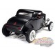 1934 Ford 3 Window Coupe High Boy Hot Rod Satin Black -  Auto World - 1/18 -  AW292 - Passion Diecast 