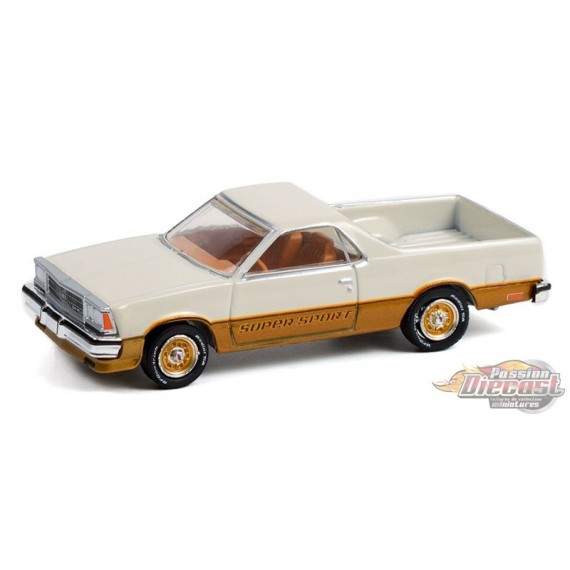 Chevrolet El Camino SS 1980 - Blanc et or - GL Muscle Series 26 - 1-64 Greenlight - 13310 C - Passion Diecast