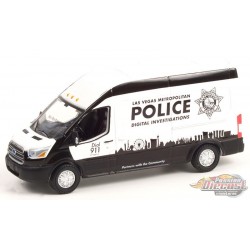 2019 Ford Transit LWB High Roof - Las Vegas Metropolitan Police - Route Runners Series 4 Greenlight 1/64 - 53040 E