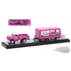 Tab - 1970 Chevrolet C60 Truck with 1985 Chevrolet Camaro IROC-Z - M2 1/64 - 56000 TW12 B - Passion Diecast 