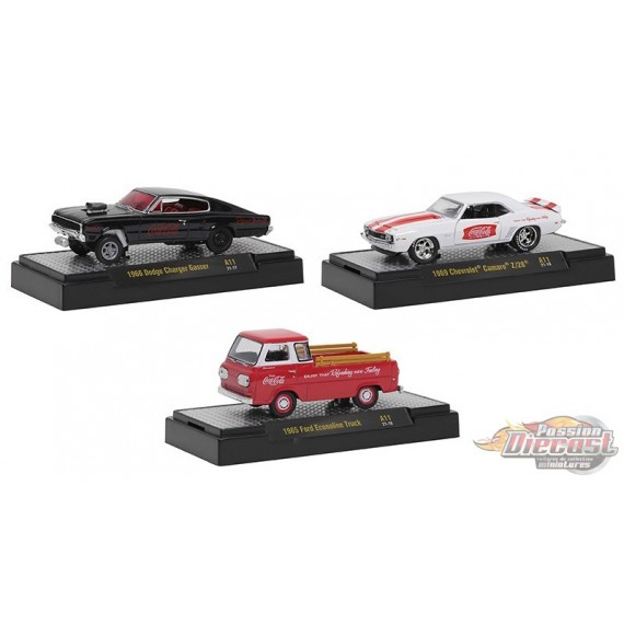 M2 Coca-Cola assortment of 3 - M2 Machines 1-64 - 52500 A11 - Passion Diecast 