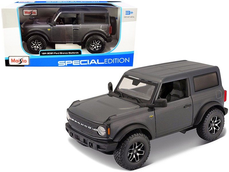 2021 Ford Bronco Badlands (Grey Metallic) - Maisto 1/24 - 31530 GRY -  Passion Diecast