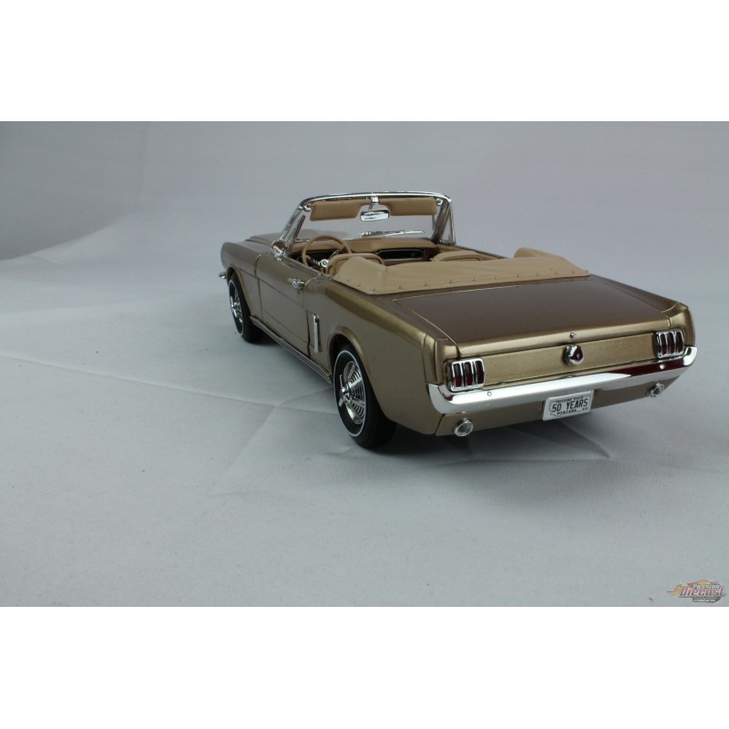 1965 Ford Mustang convertible gold - Autoworld 1/18 - AMM1032 Used ...