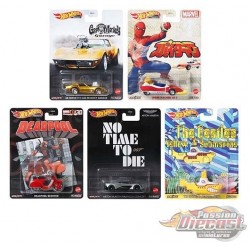 Hot Wheels 1:64 Retro Entertainment 2021 ''F'' Case Favorite Ensemble de 5 Voitures - DMC55-957F - Passion Diecast