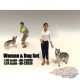 Woman and Dog – John - AMERICAN DIORAMA FIGURES - 1/18 - AD-23890  Passion Diecast