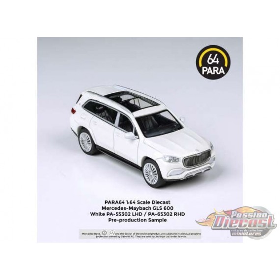 Mercedes-Maybach GLS White -  Para64  - PA-55302 - Passion Diecast 