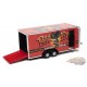 Enclosed Trailer in Rat Fink Red  - Auto World 1/64 - AWSP093  -  Passion Diecast 