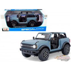 2021 Ford Bronco Badlands Edition Bleu  - Maisto 1/18 - 31457 BL - Passion Diecast