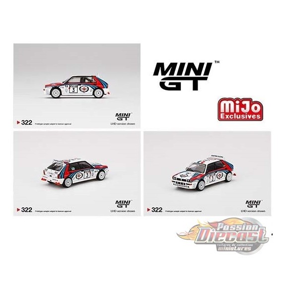 Mini GT - 1:64 - Lancia Delta HF Integrale Evoluzione 1992 Rally 1000 Lakes  Winner No.3 - Mijo Exclusives USA - MGT00322