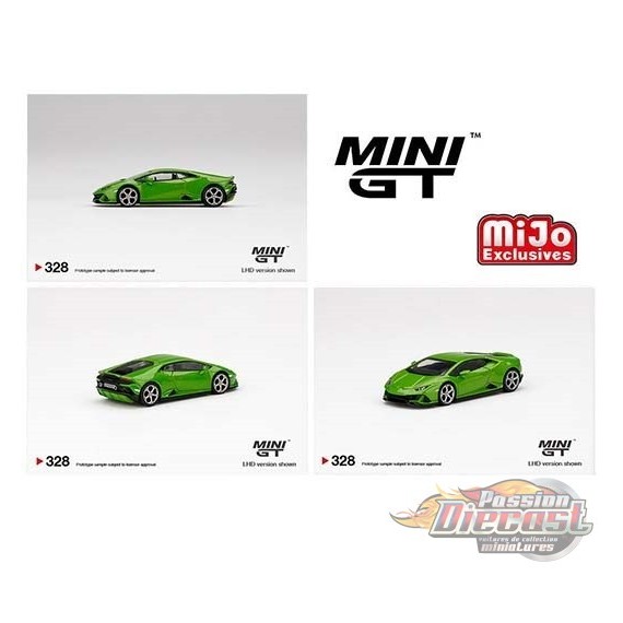 Mini GT - 1:64 - Lamborghini Huracán EVO Verde Mantis - Mijo Exclusives USA -  MGT00328  Passion Diecast