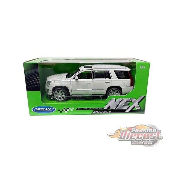 2017 Cadillac Escalade Crème - Welly 1/24 - 24084W WH  - Passion Diecast 