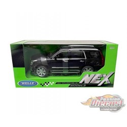 2017 Cadillac Escalade Noir - Welly 1/24 - 24084W BK  - Passion Diecast 