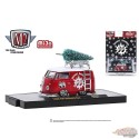 1960 Volkswagen Delivery Short Bus Satin Red  - 2021 Mooneyes Ornament - M2 Machines 1:64 MiJo Exclusives - 31500 MJS40