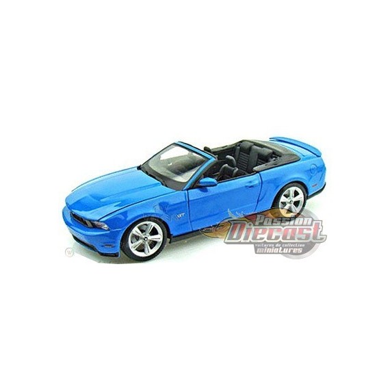 Mustang GT 2010 convertible Blue - Maisto 1/18 - 31158 BL - Passion Diecast