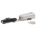 2021 Ram 3500 Laramie Crew Cab Aerovault MKII Trailer en blanc - Hitch & Tow 24, 1/64 Greenlight - 32240 D