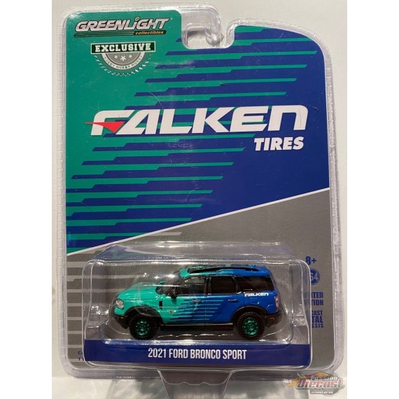 2021 Ford Bronco Sport - Falken Tires - 1/64 GREENMACHINE - 30279GR Passion Diecast