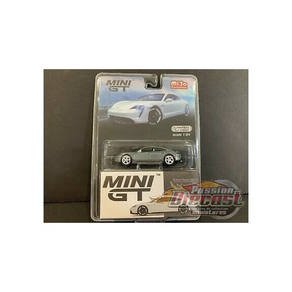 Porsche Taycan Turbo S  Blanche -  MINI GT CHASE CAR 1:64 - MGT00218 GR PASSION DIECAST