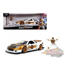 Power Ranger White Ranger & 2002 Honda NSX Type-R Japan Spec Blanc - Hollywood Rides - Jada 1/24 - 32795