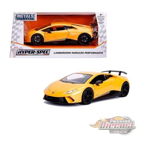 Lamborghini Huracan Performante Jaune  "Hyper-Spec" - Jada 1/24 - 99707 - Passion Diecast 